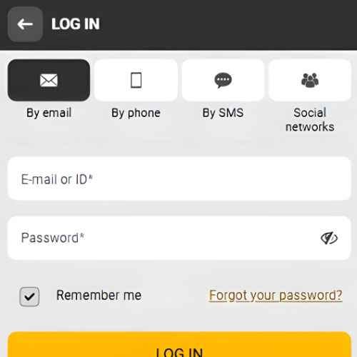 Instruction Log in to your account