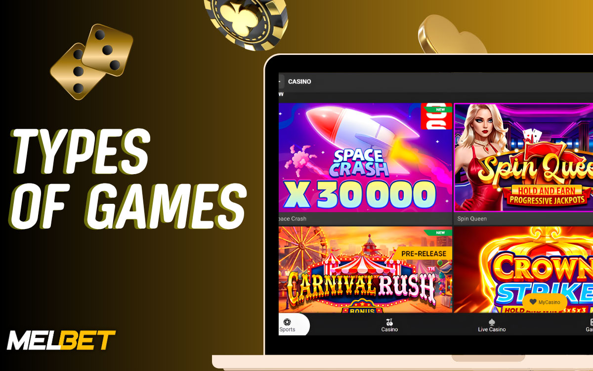 Melbet Casino Types of Games